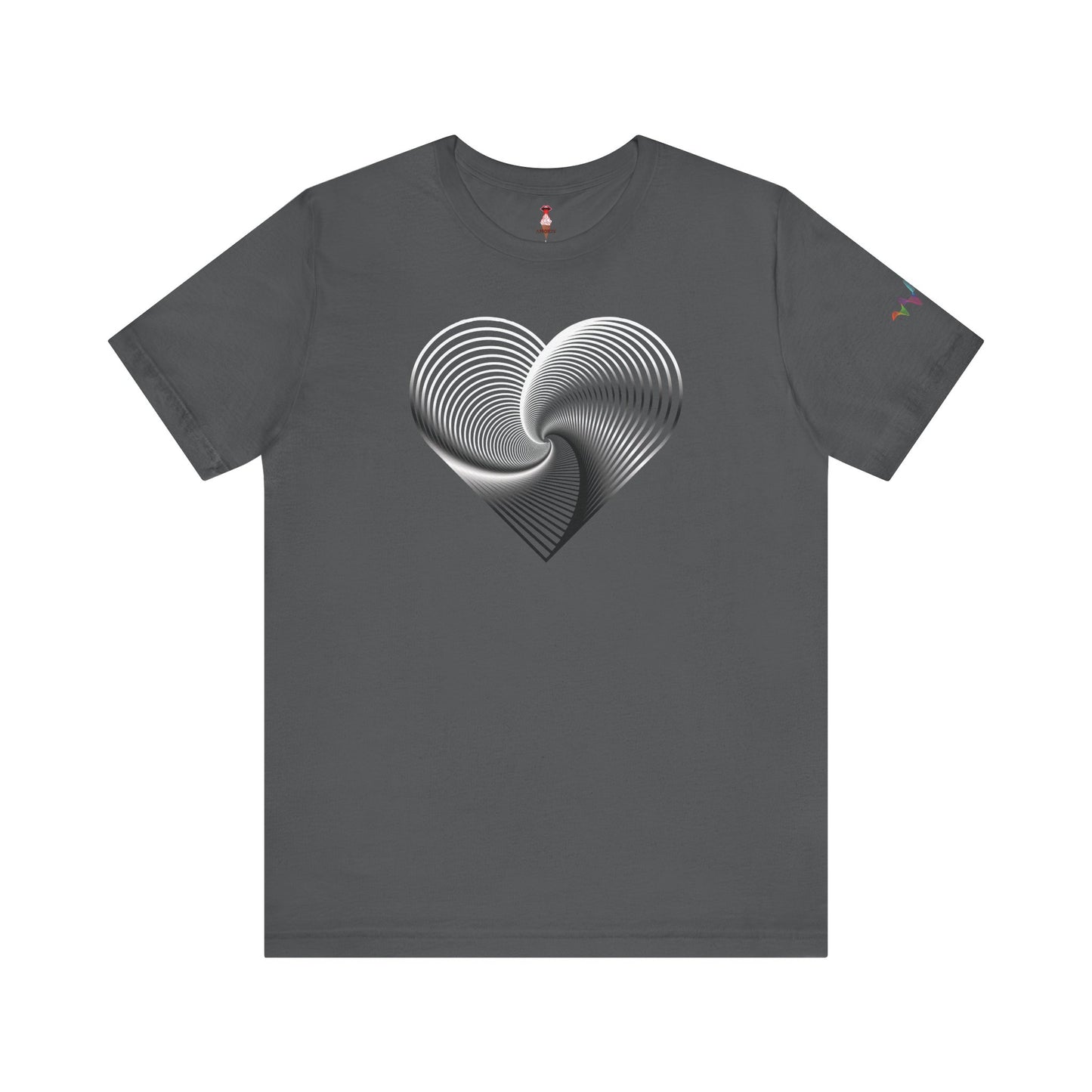 Harmonic Core T-Shirt (Black/White Heart)