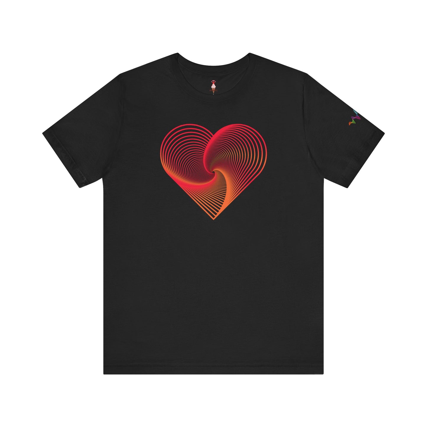 Harmonic Core T-Shirt (Orange/Red Heart)
