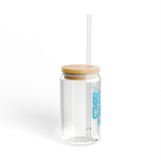 Be The Canvas Sipper Glass with Bamboo Lid - 16oz